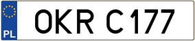 Trailer License Plate